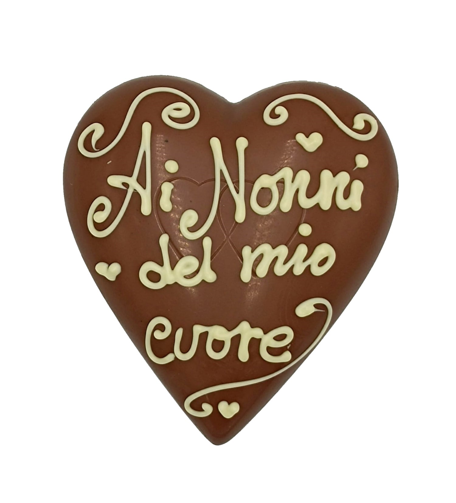 Cuore Cioccolato Personalizzato Auguri Nonni
